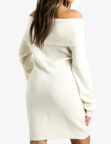 Rochie scurta Boohoo, alb