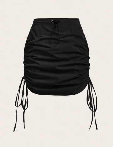 Fusta SHEIN CURVE, negru