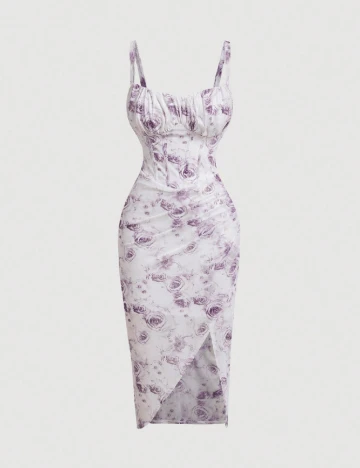 Rochie medie SHEIN, alb