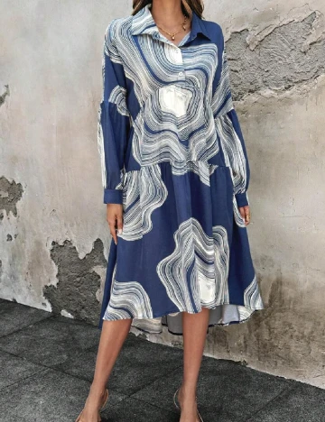 Rochie medie SHEIN, albastru