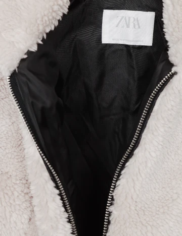 Jacheta Zara, ecru Alb