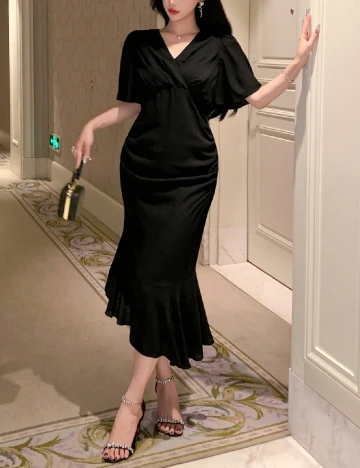 Rochie medie Dazy, negru