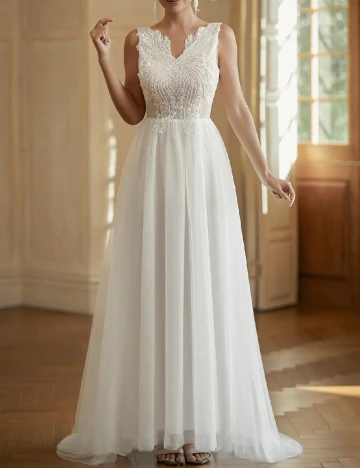 Rochie lunga SHEIN, alb Alb