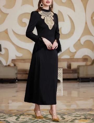 Rochie lunga SHEIN, negru Negru