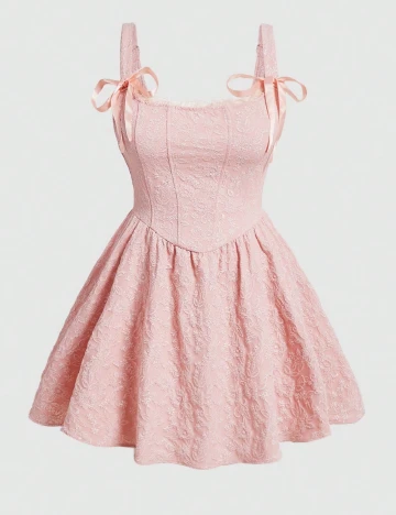 Rochie scurta SHEIN CURVE, roz pal Roz