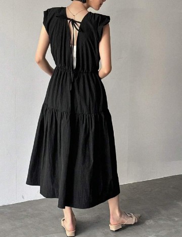 Rochie lunga Friful, negru