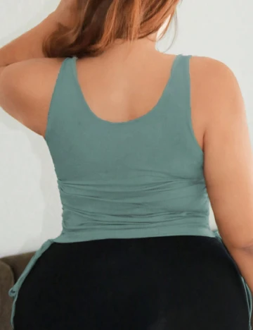 Bluza SHEIN CURVE, verde Verde
