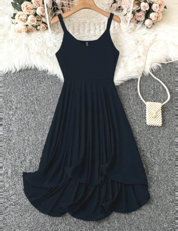 Rochie medie SHEIN CURVE, albastru Albastru