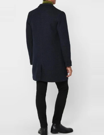 Palton Only, bleumarin Albastru