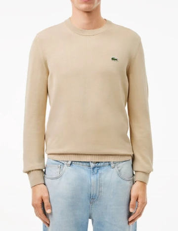 Bluza Lacoste, crem Crem