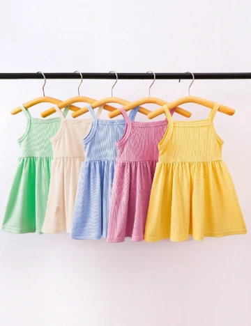 Set Rochii 5 bucati Shein Kids, mix culori