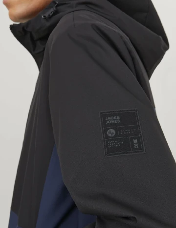 Geaca Jack&Jones, negru/albastru