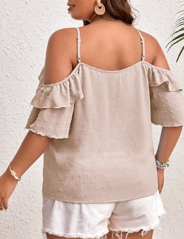 Bluza SHEIN CURVE, piersica