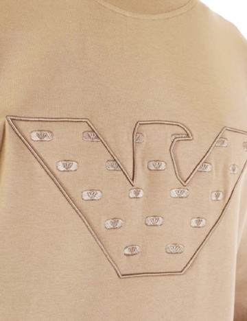 Bluza Emporio Armani, crem