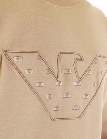 Bluza Emporio Armani, crem Crem