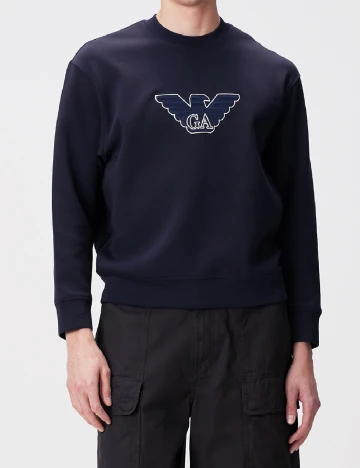 Bluza Emporio Armani, bleumarin inchis Albastru
