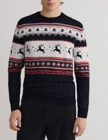 
						Bluza Reserved, bleumarin inchis