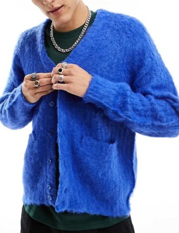 
						Cardigan Obey, albastru