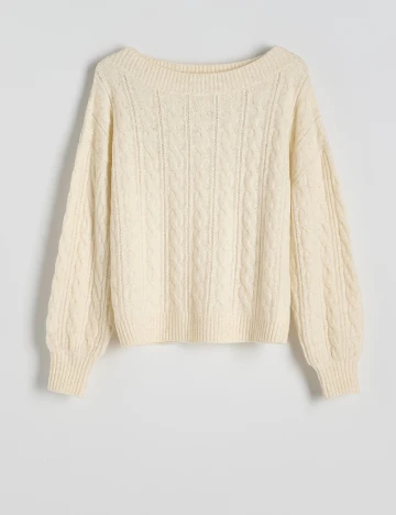 Pulover Reserved, crem