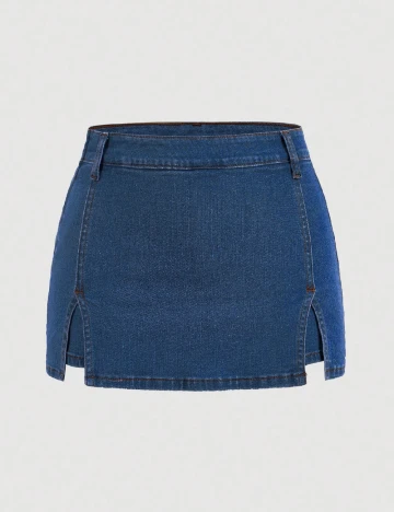 Fusta pantalon SHEIN, albastru Albastru