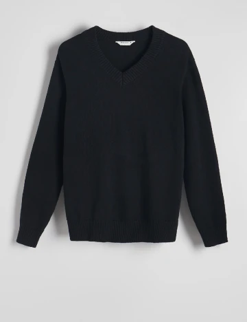Bluza Reserved, negru Negru