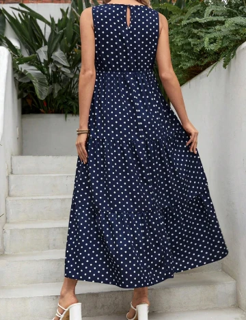 Rochie lunga SHEIN Maternity, bleumarin