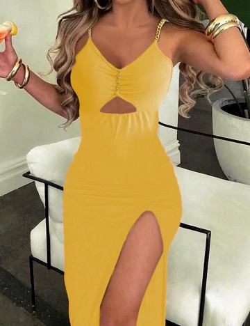 Rochie medie SHEIN, galben