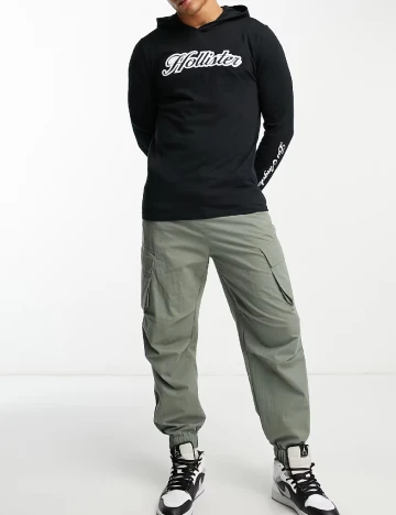 Hanorac Hollister, negru Negru