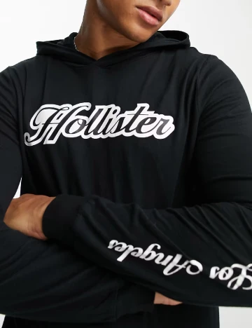 Hanorac Hollister, negru Negru