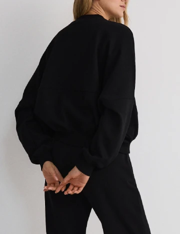 Hanorac Reserved, negru Negru