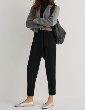 Pantaloni Reserved, negru