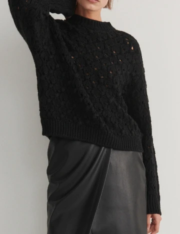 Pulover Reserved, negru