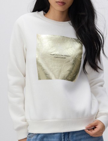 
						Bluza Reserved, alb