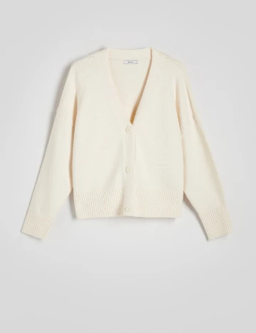 Cardigan Reserved, crem