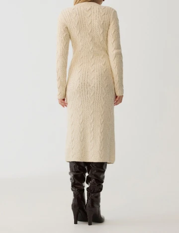 Rochie medie Reserved, crem
