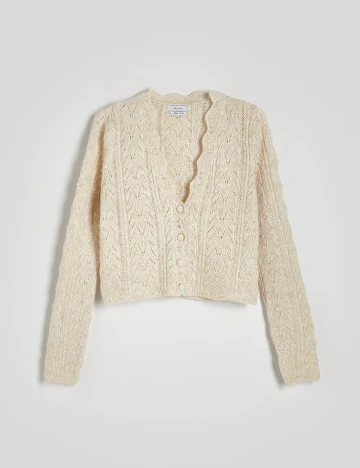 Cardigan Reserved, crem