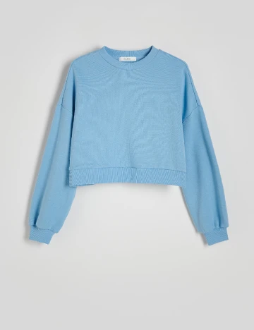 Bluza Reserved, albastru deschis