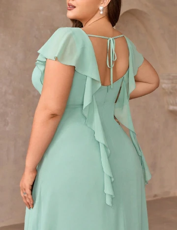 Rochie lunga SHEIN CURVE, verde