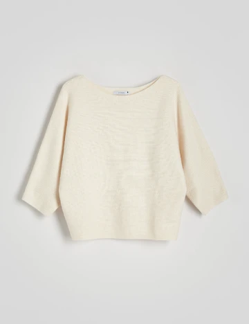 Pulover Reserved, crem