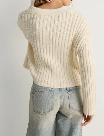 Cardigan Reserved, ecru