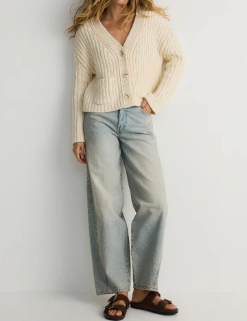 Cardigan Reserved, ecru