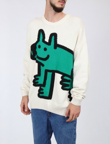 
						Pulover Reserved, crem