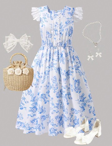 
						Rochie Shein Kids, alb