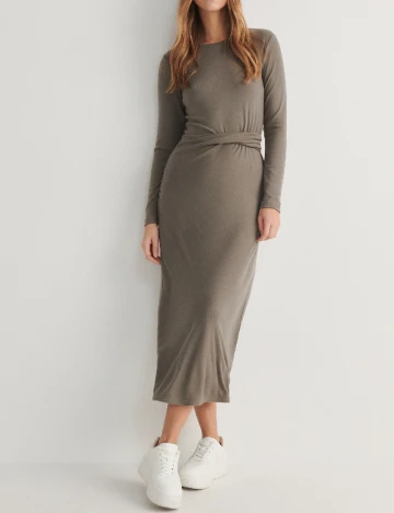 Rochie medie Reserved, kaki