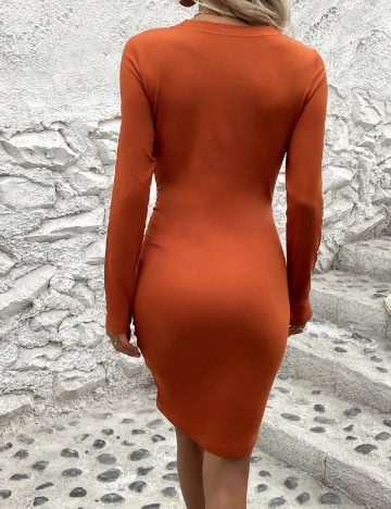 Rochie scurta SHEIN, portocaliu