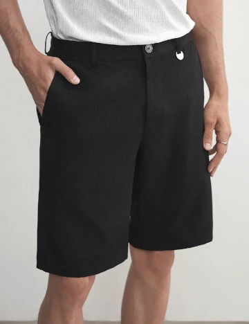 Pantaloni scurti SHEIN, negru Negru