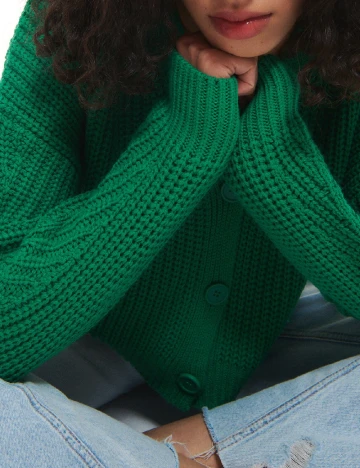 Cardigan Reserved, verde Verde