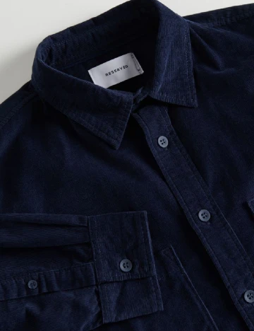 Camasa Reserved, bleumarin