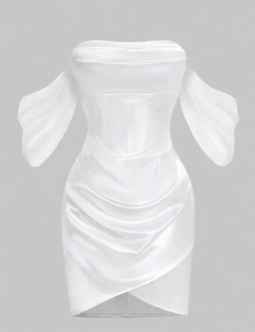 Rochie scurta SHEIN, alb