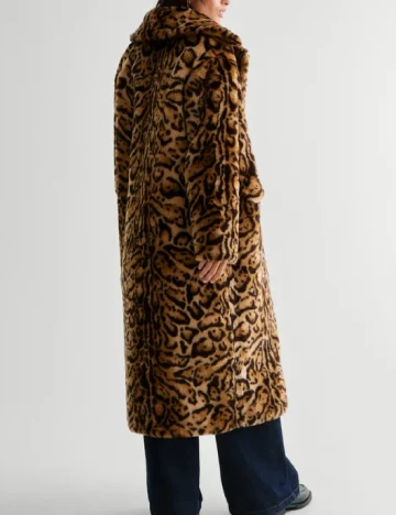 Palton Nasty Gal, animal print